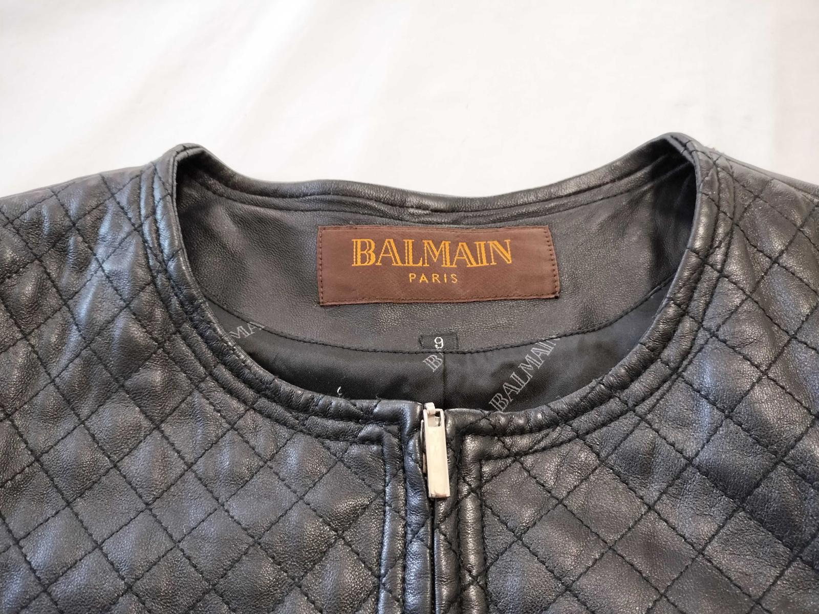 Balmain Quilted Leather Jacket