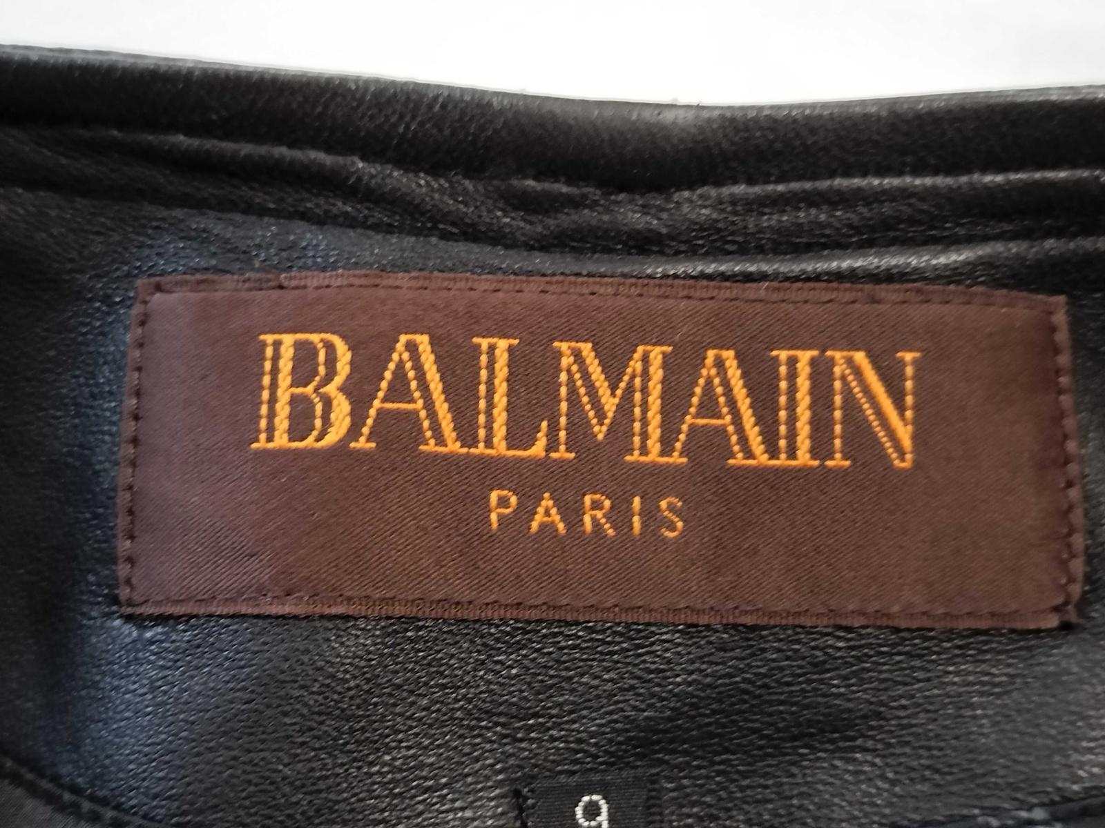 Balmain Quilted Leather Jacket