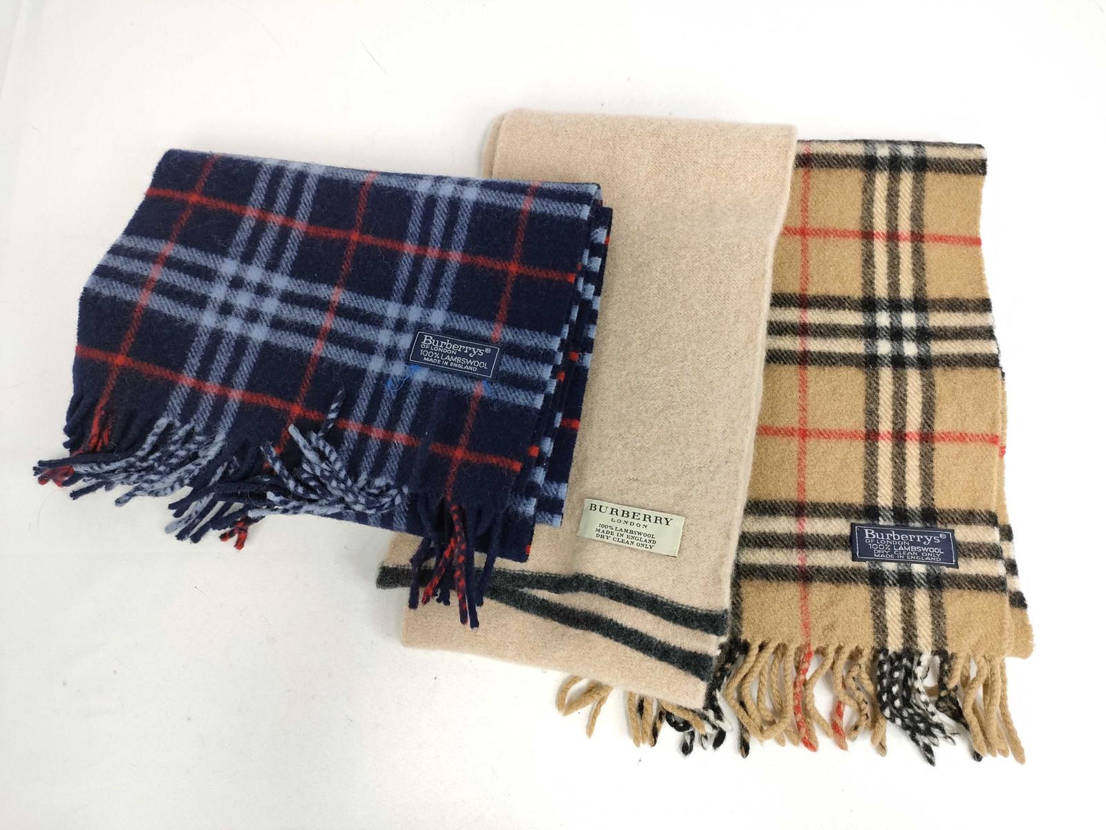Vintage Burberry Scarf Bundle