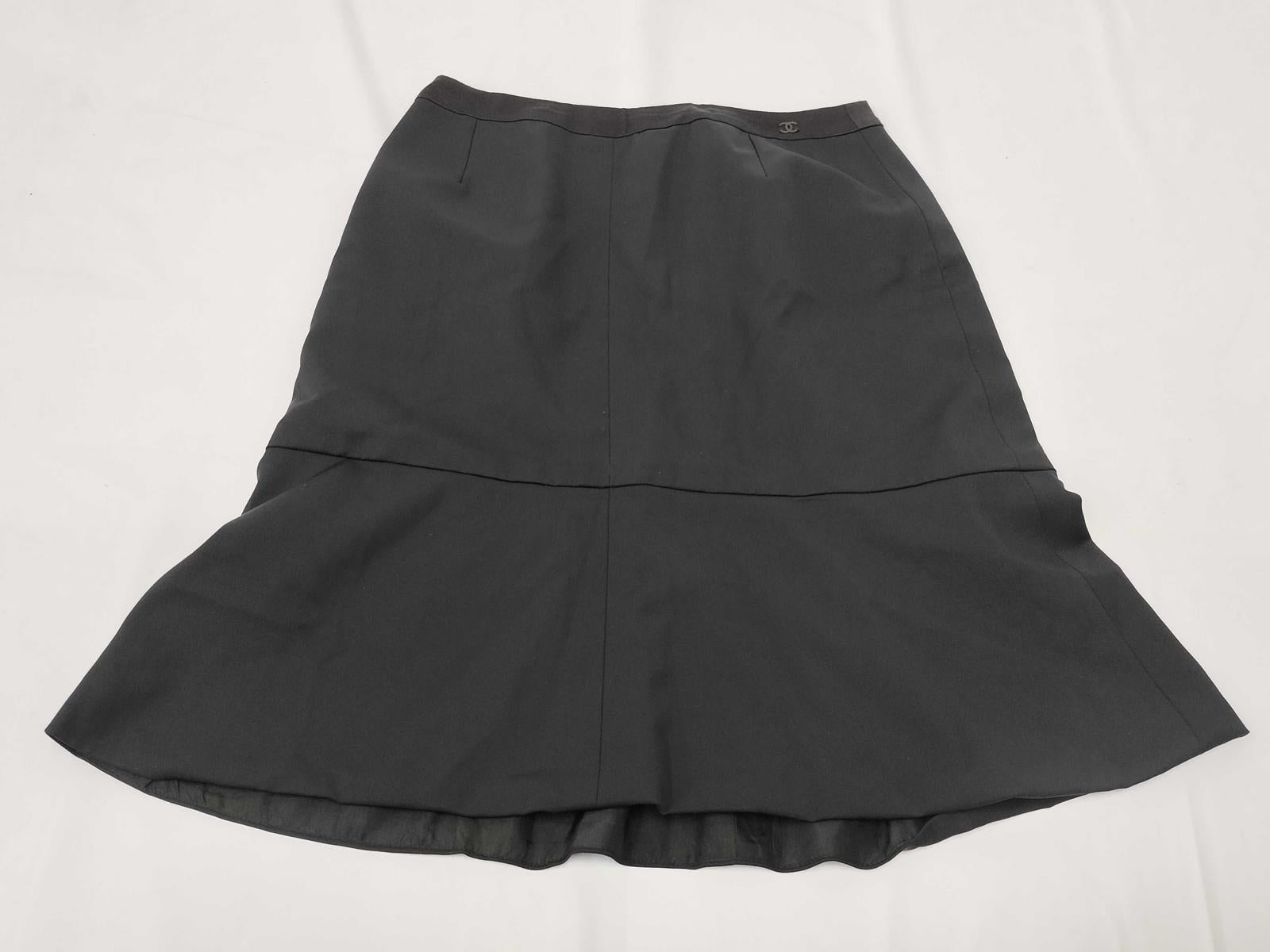 Vintage Chanel Black Skirt