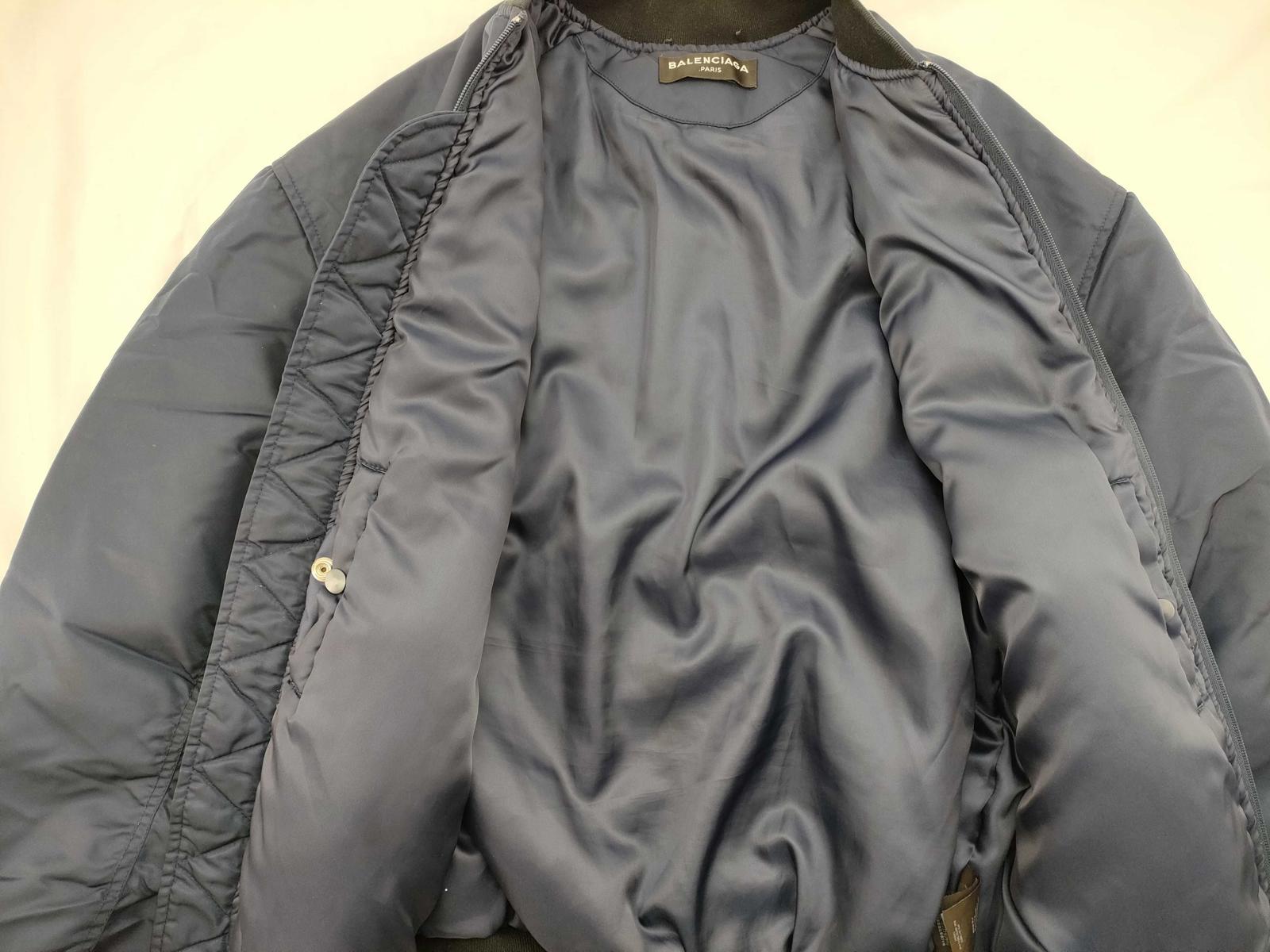 Balenciaga 2017 Navy Blue Flight Jacket