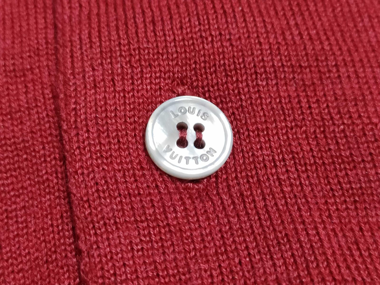 Louis Vuitton Paris Red Long Sleeve Polo