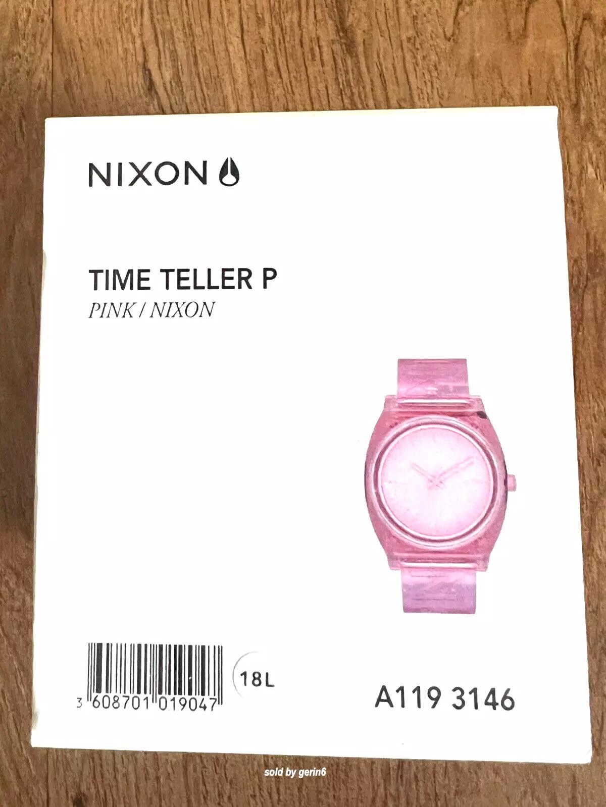 Nixon Time Teller Pink Silicone Watch