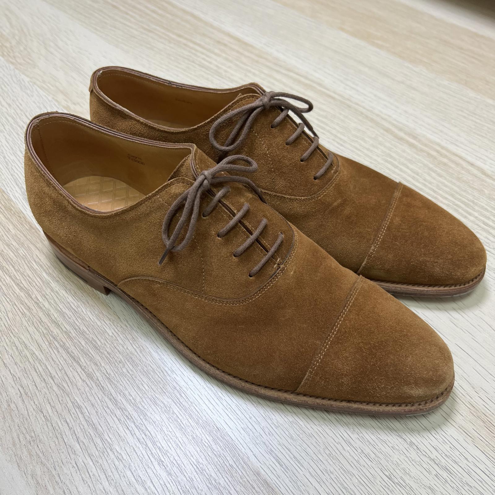 John Lobb Suede Oxford Shoes