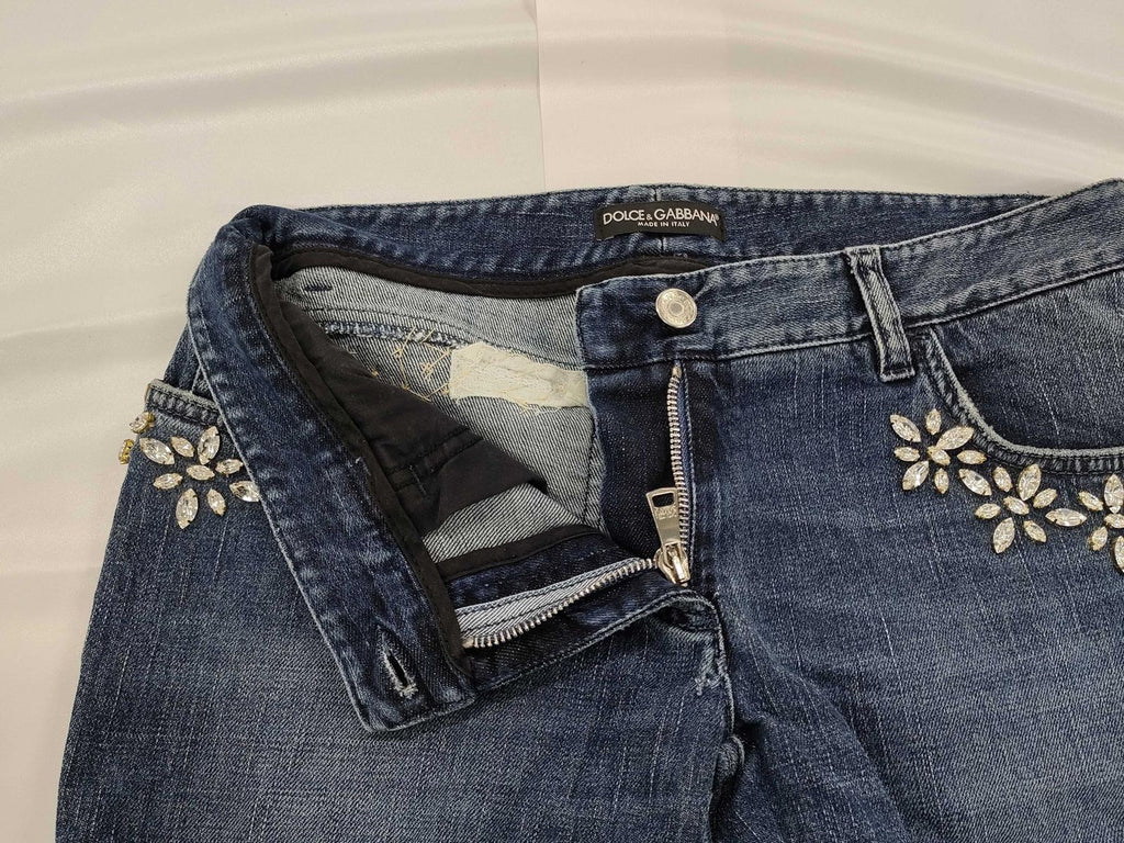 Dolce & Gabbana Jeweled Denim Jeans