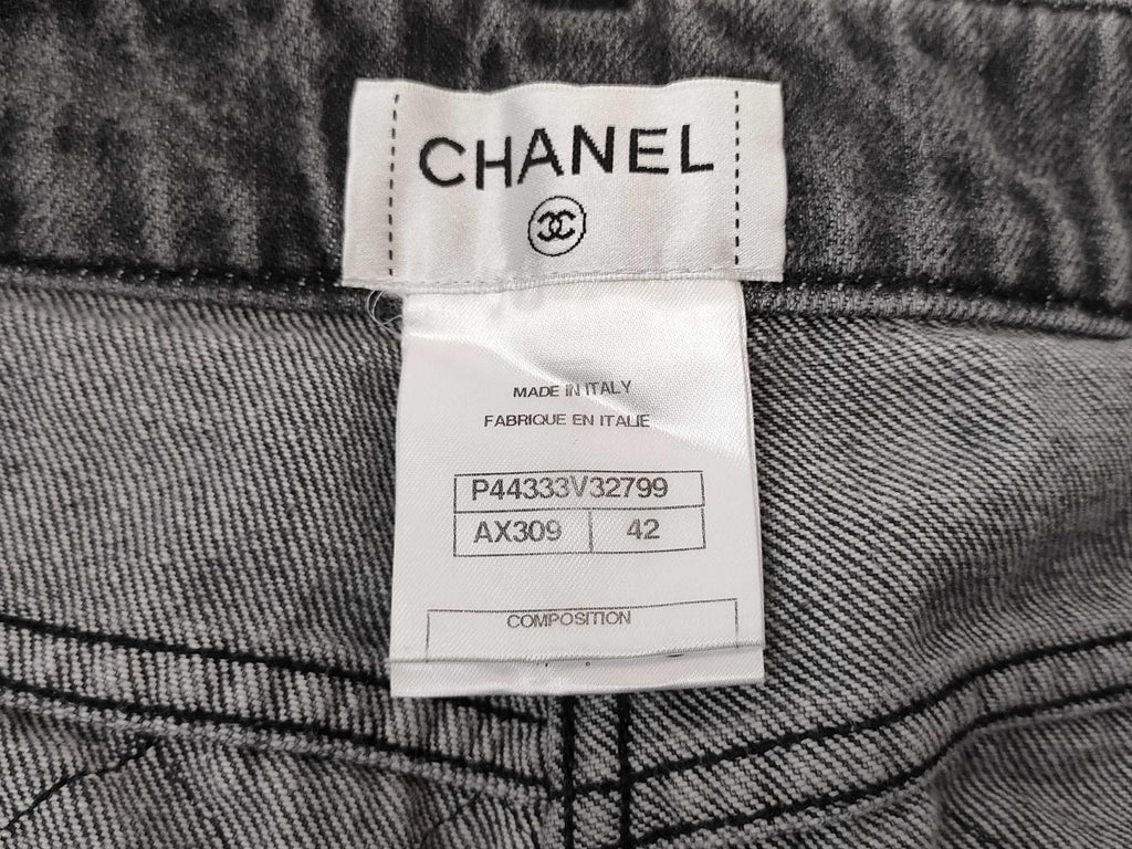 Chanel Matelasse Denim Jeans