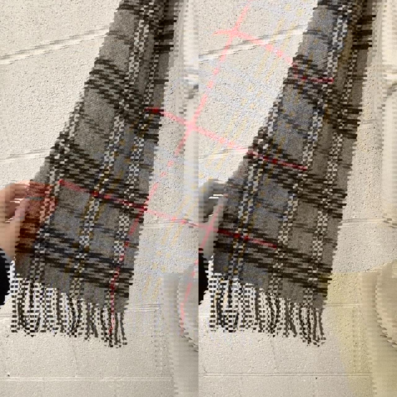 Burberry 100% Lambswool Noa Check Scarf