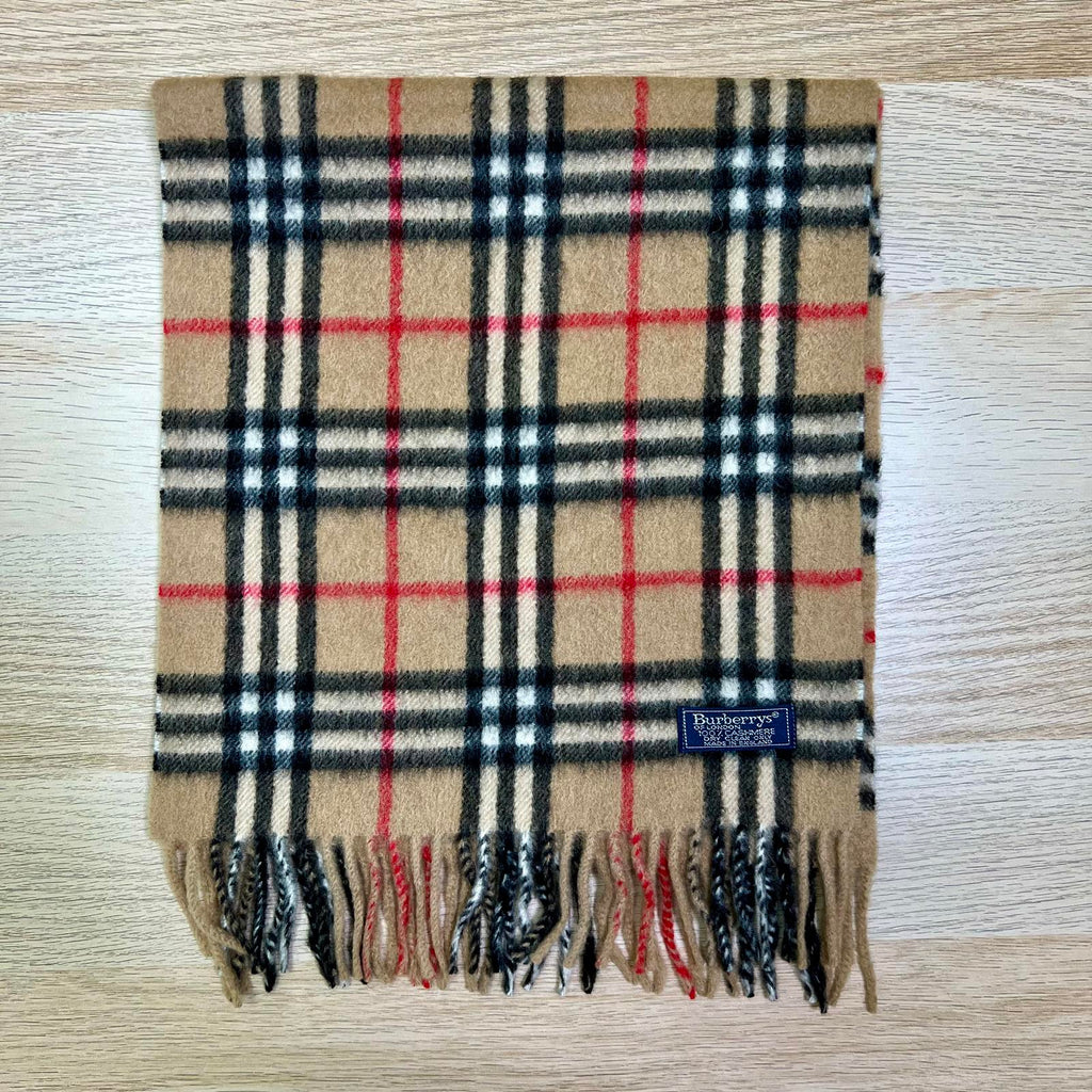 Vintage Burberrys 100% Cashmere Scarf