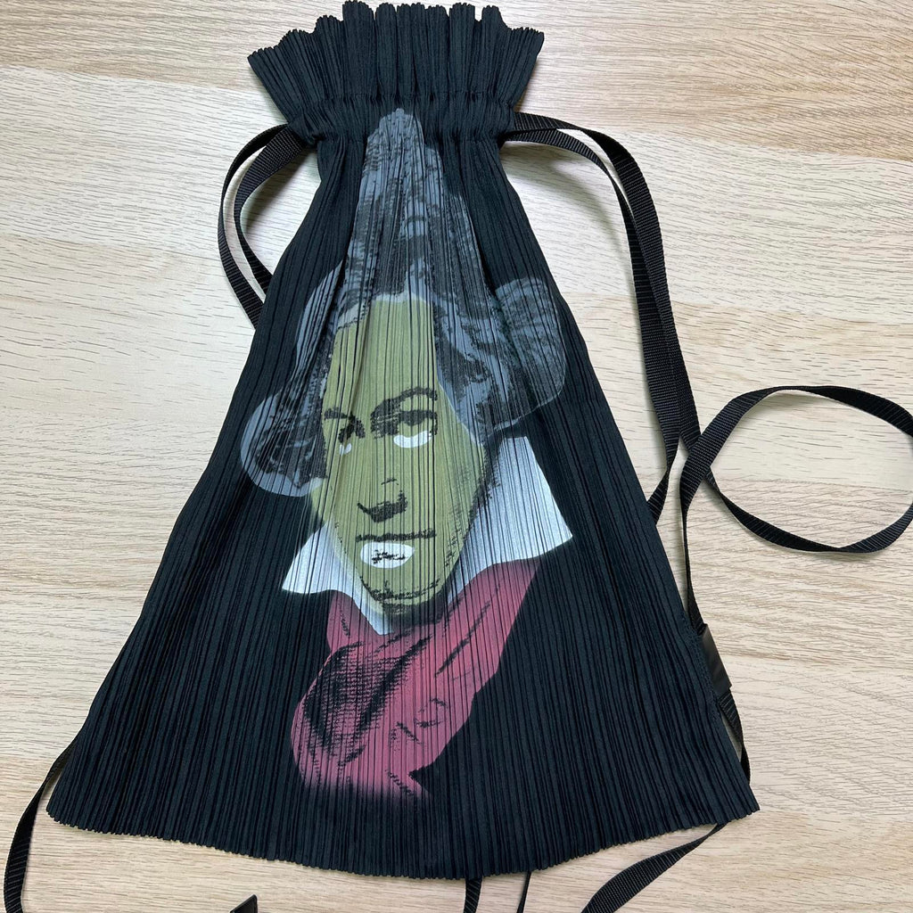 Pleats Please Issey Miyake Beethoven Drawstring Bag