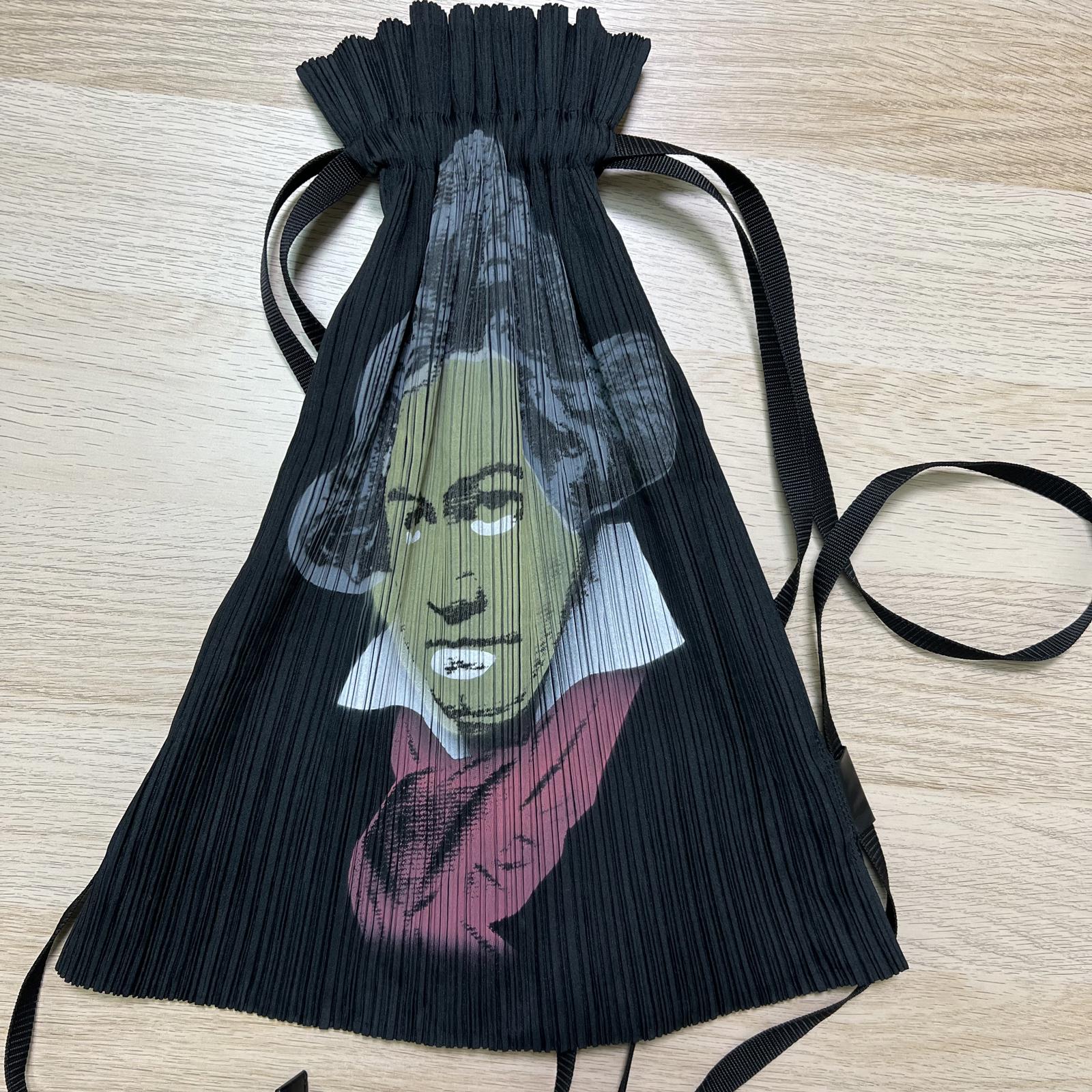 Pleats Please Issey Miyake Beethoven Drawstring Bag