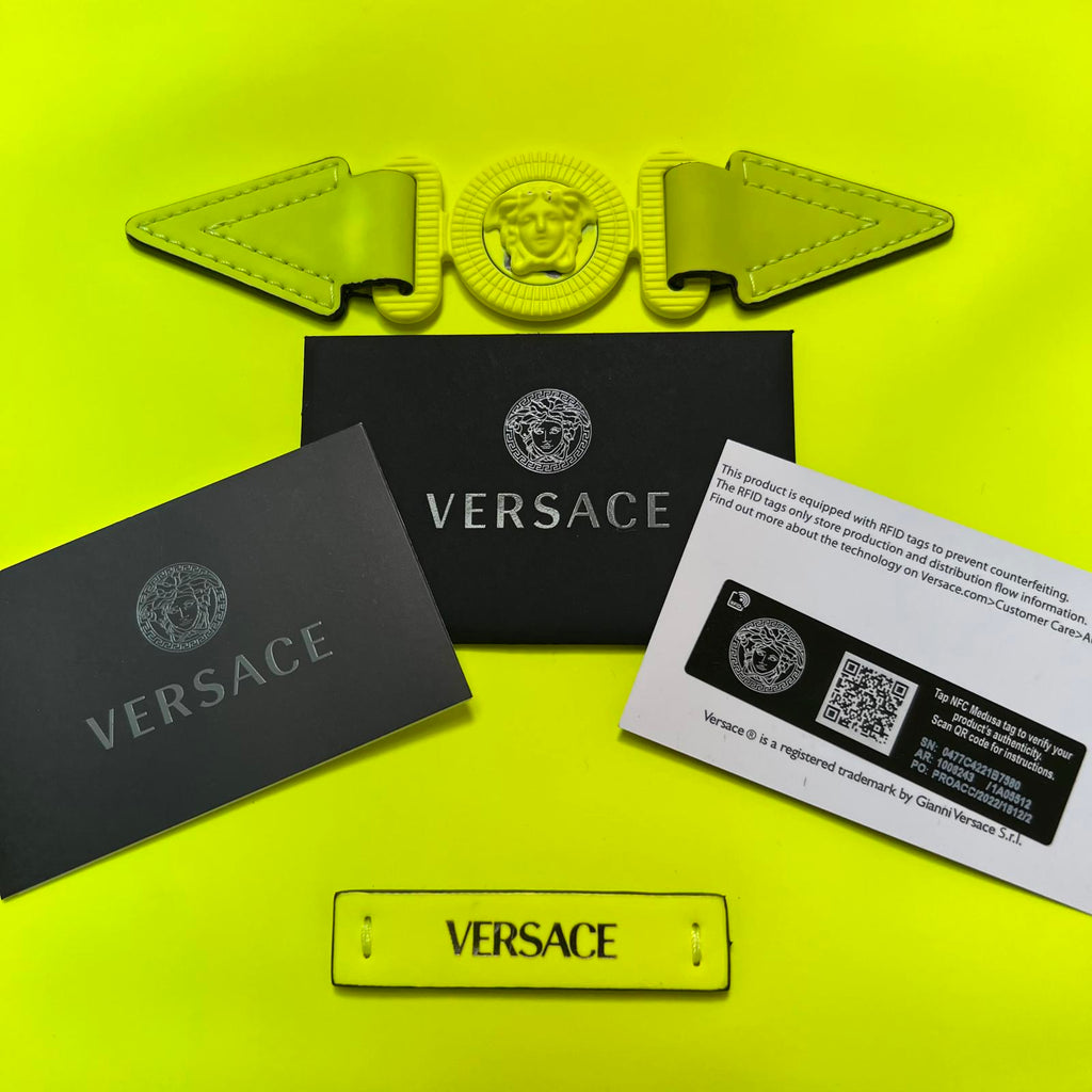 Versace Medusa Leather Clutch Bag