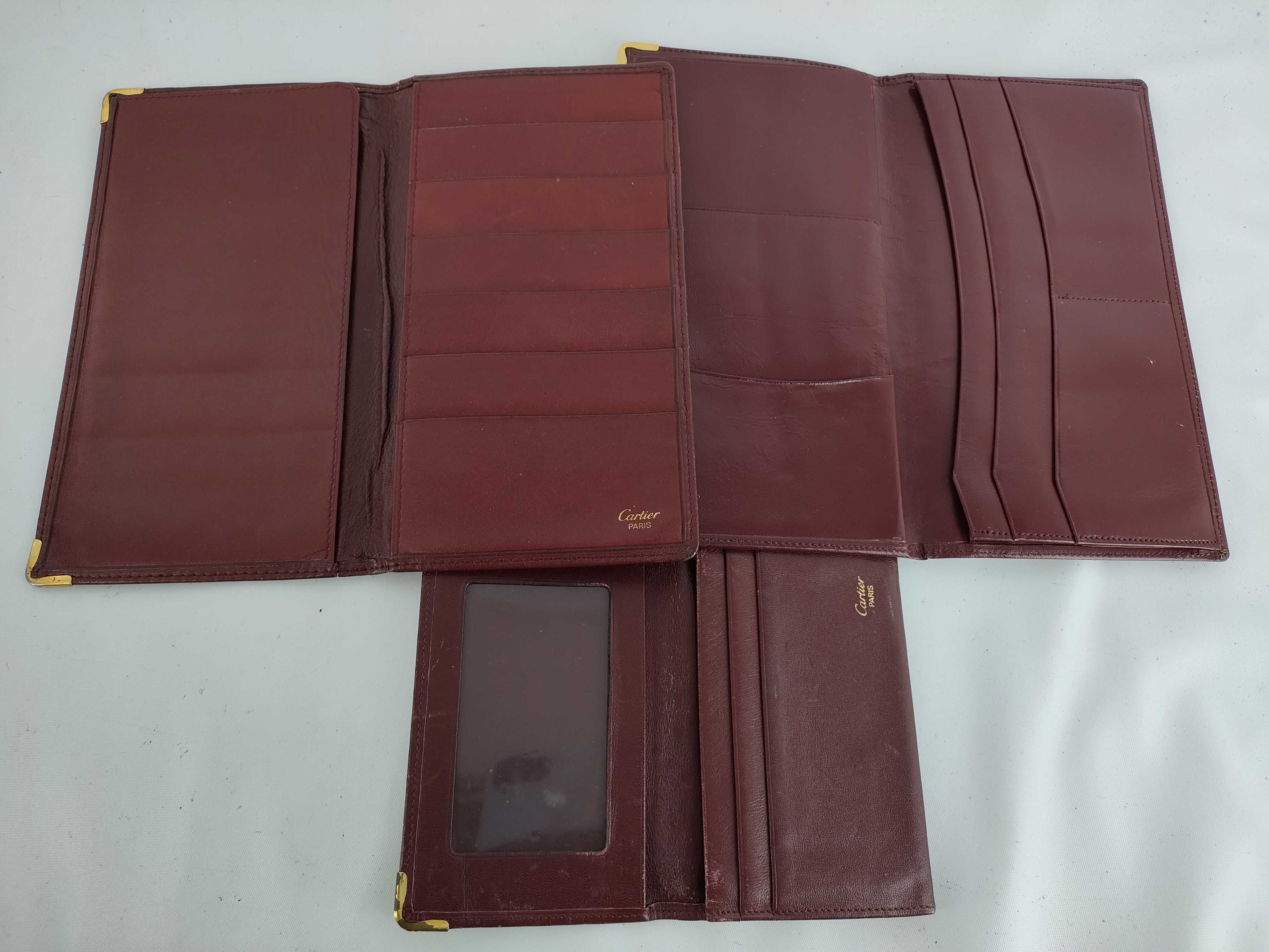 Cartier 4 Piece Wallet Set