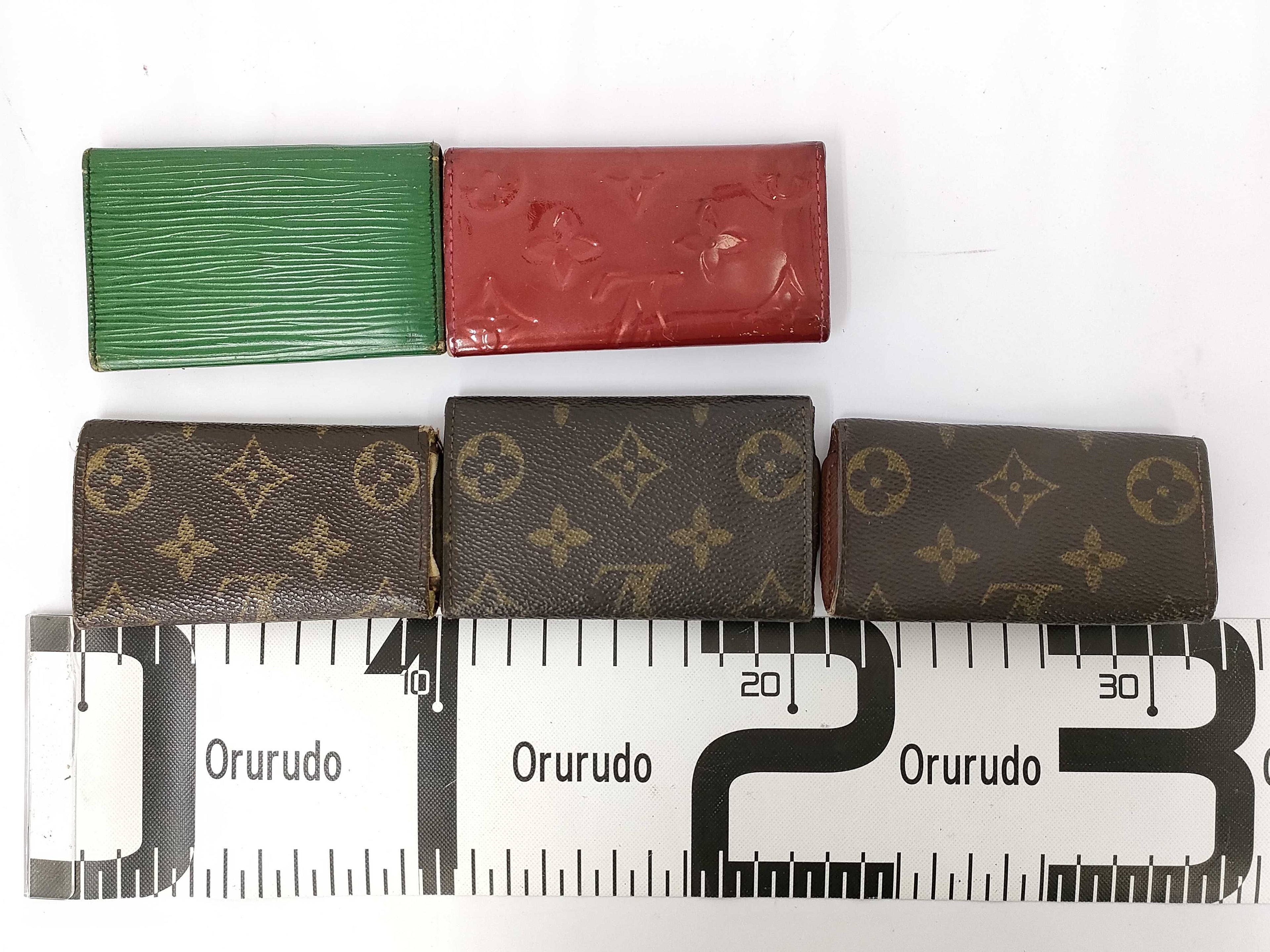 5 Piece Grouping of Louis Vuitton Key Holders