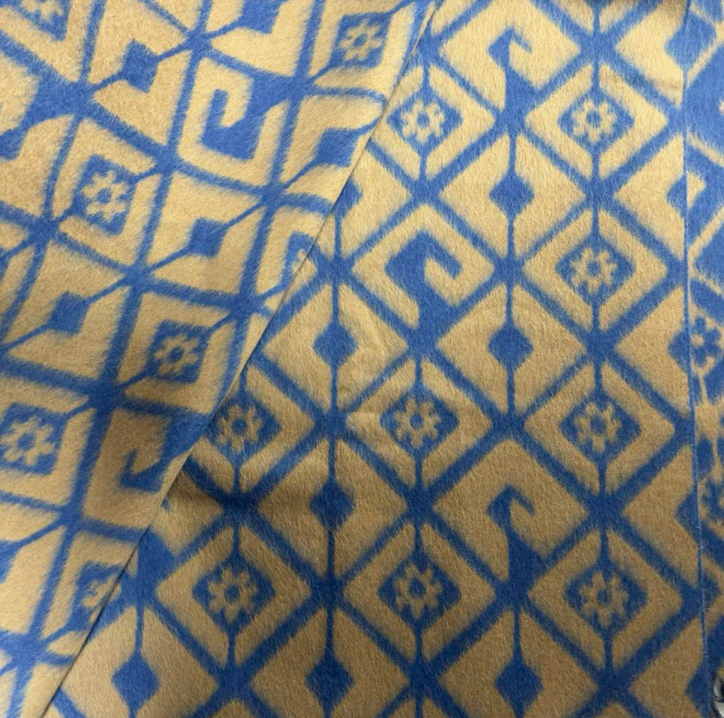 Gucci Wool Blend GG Rhombus Throw Blanket