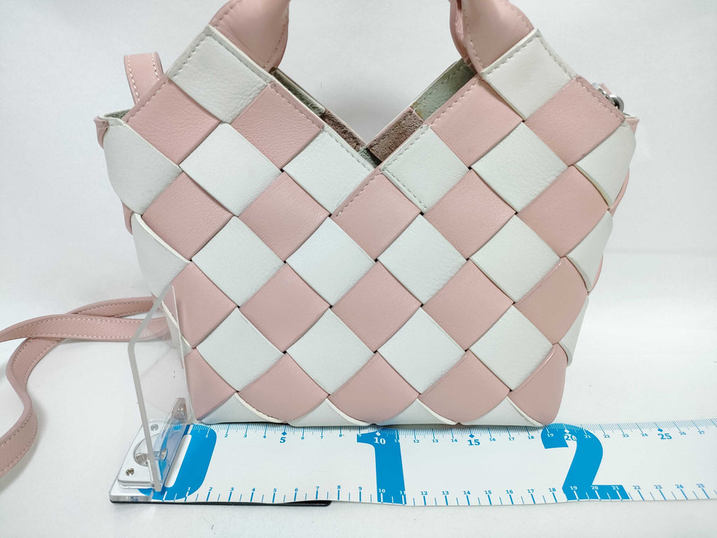Loewe Woven Leather Handbag With Shoulder Strap