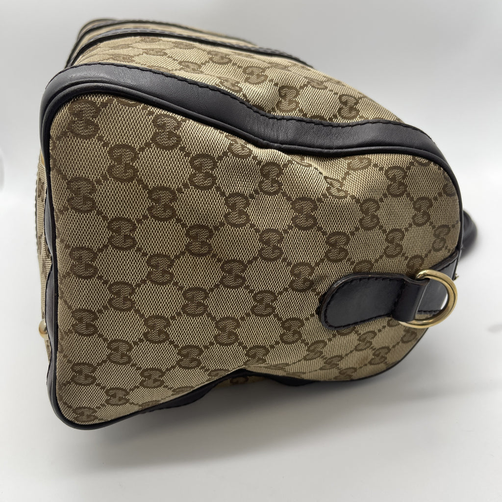 Gucci Canvas Boston Bag