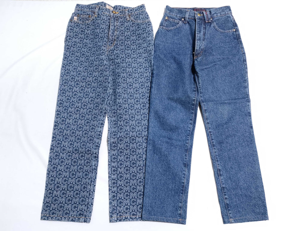 MCM Logo Denim Jeans - Two Pairs