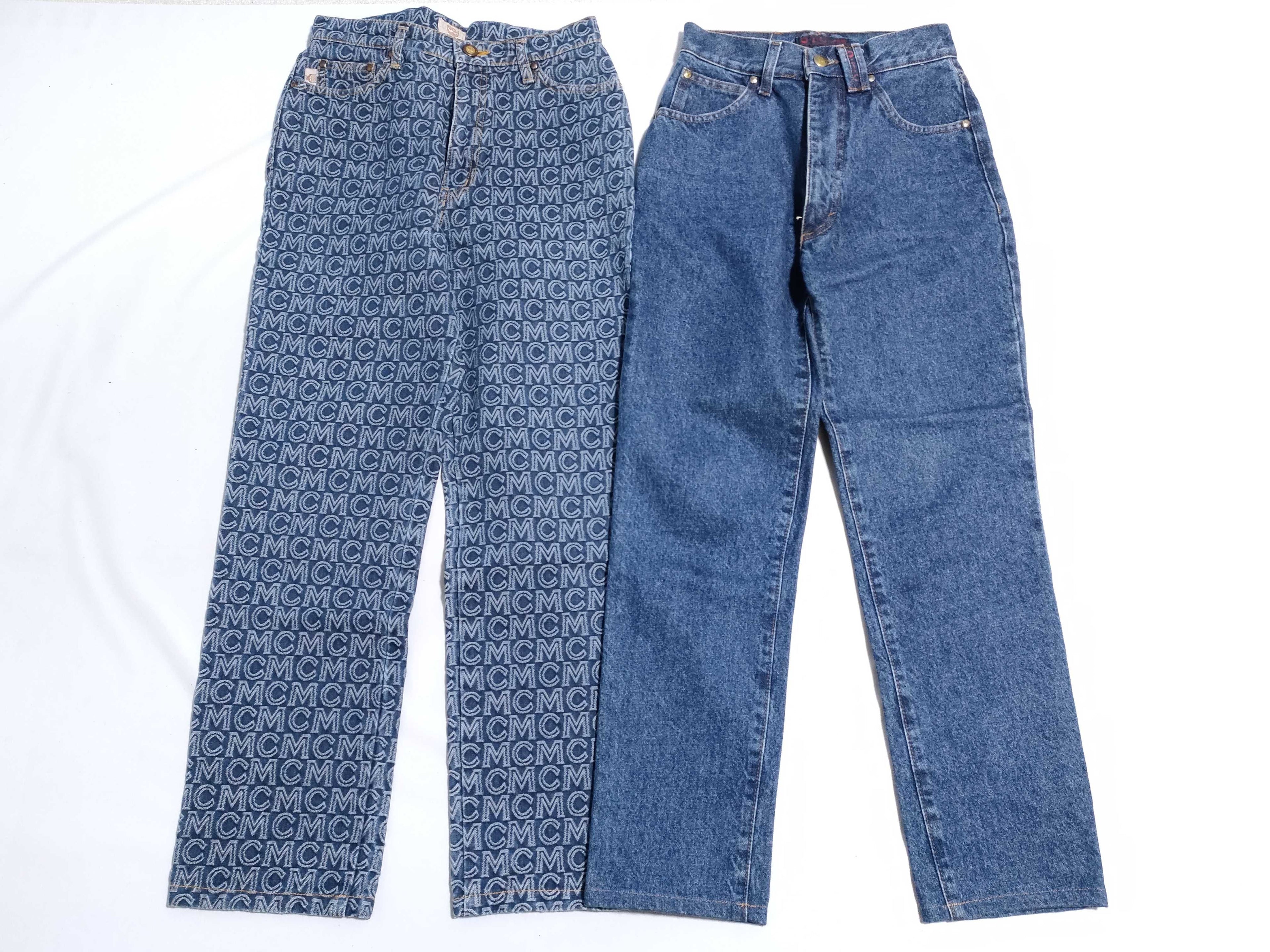 MCM Logo Denim Jeans - Two Pairs