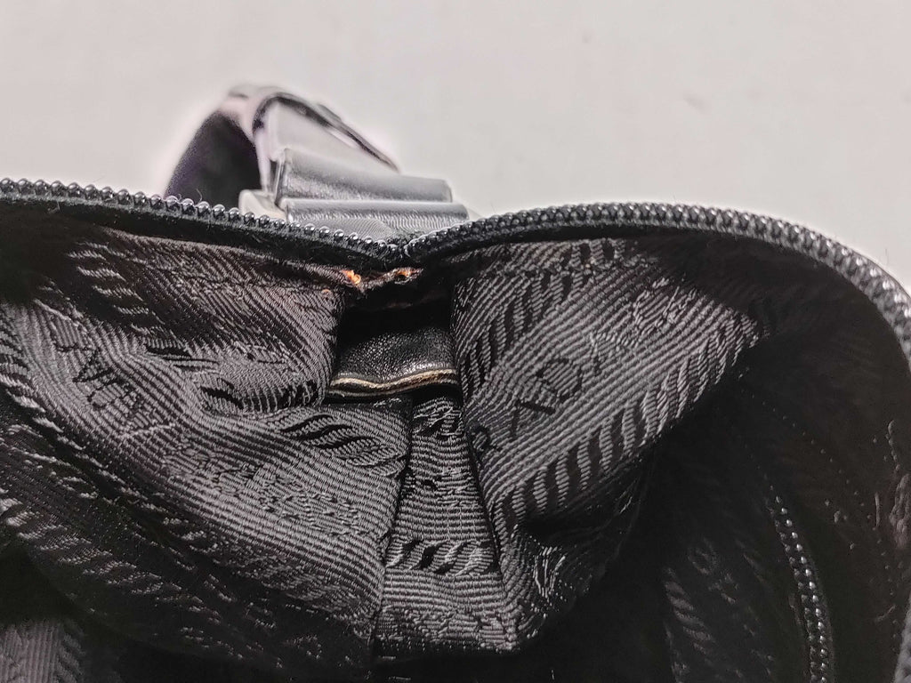 Prada Nylon One Shoulder Triangle Plate Shoulder Bag