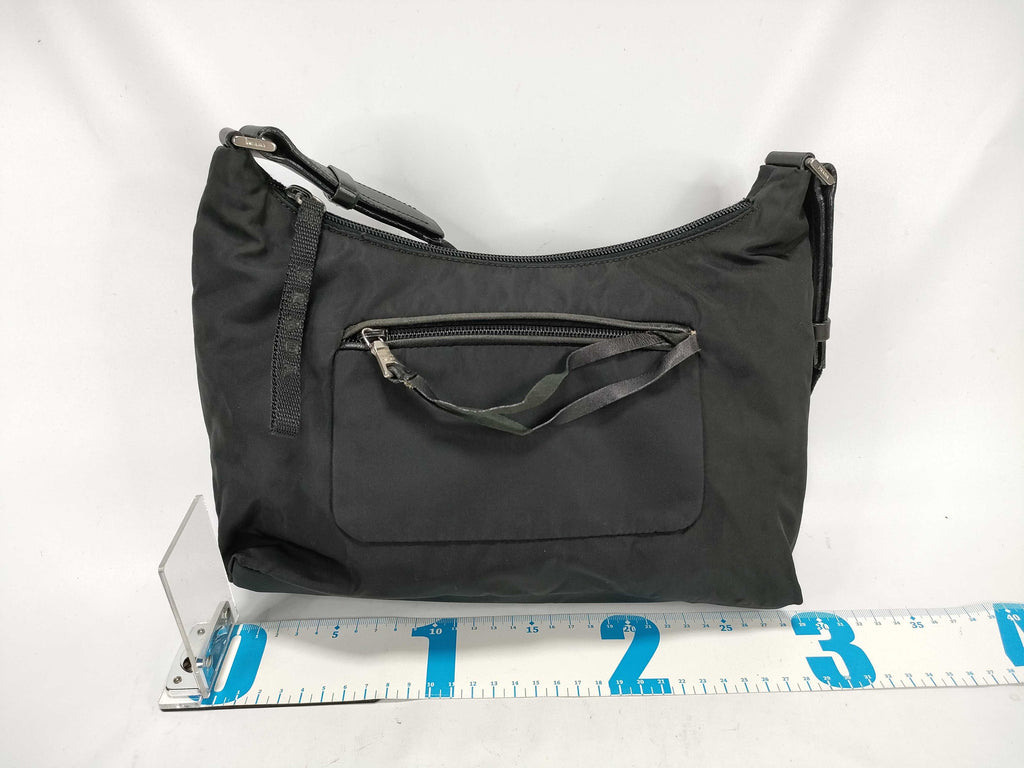 Prada Nylon One Shoulder Triangle Plate Shoulder Bag