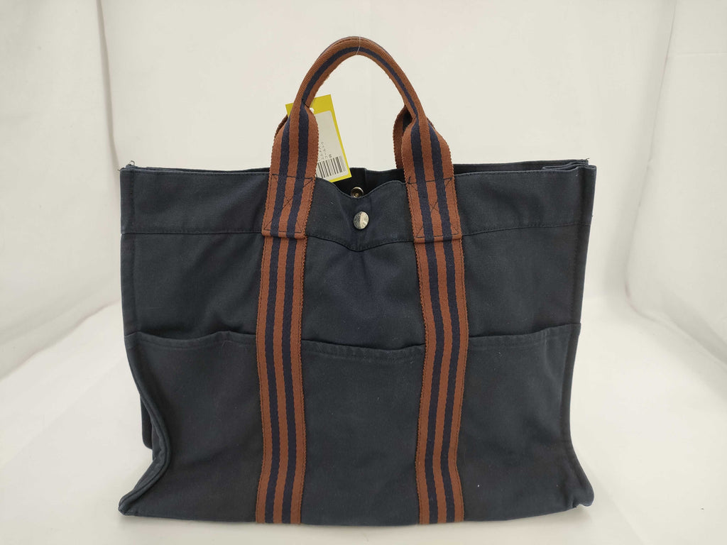 Hermès Fourre-Tout MM Canvas Tote Bag