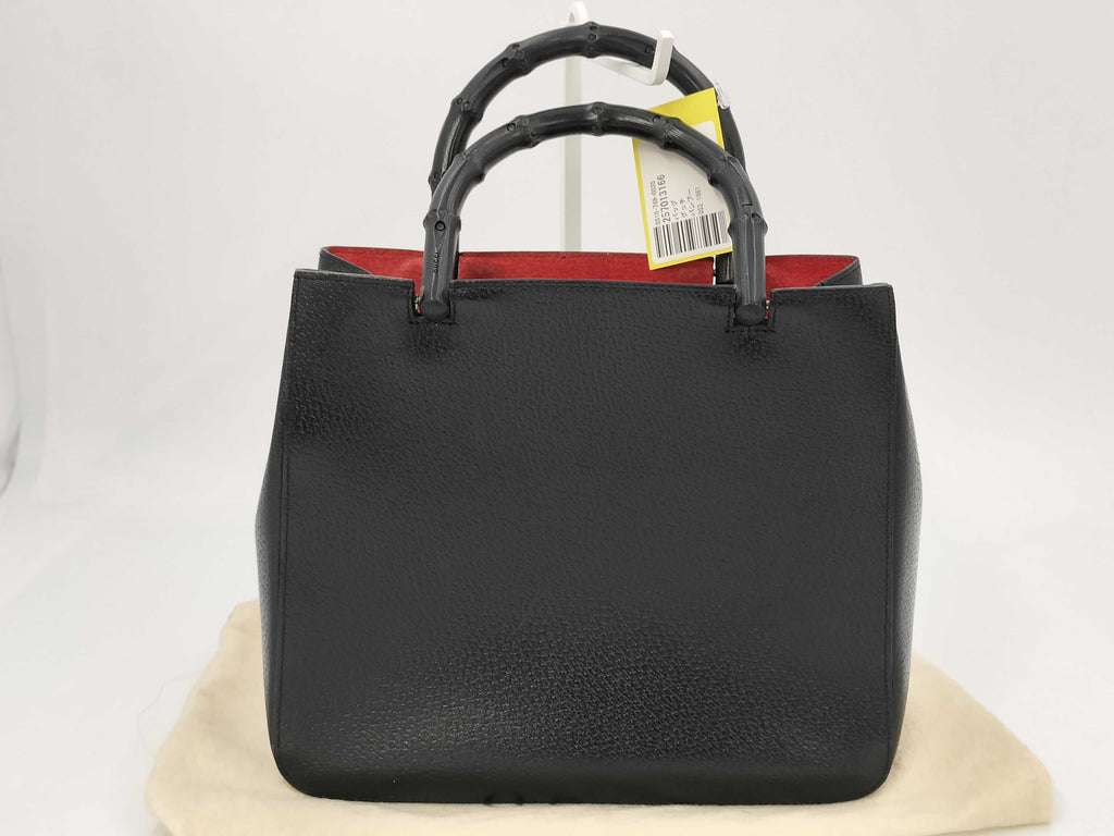Gucci Bamboo Handle Leather Handbag