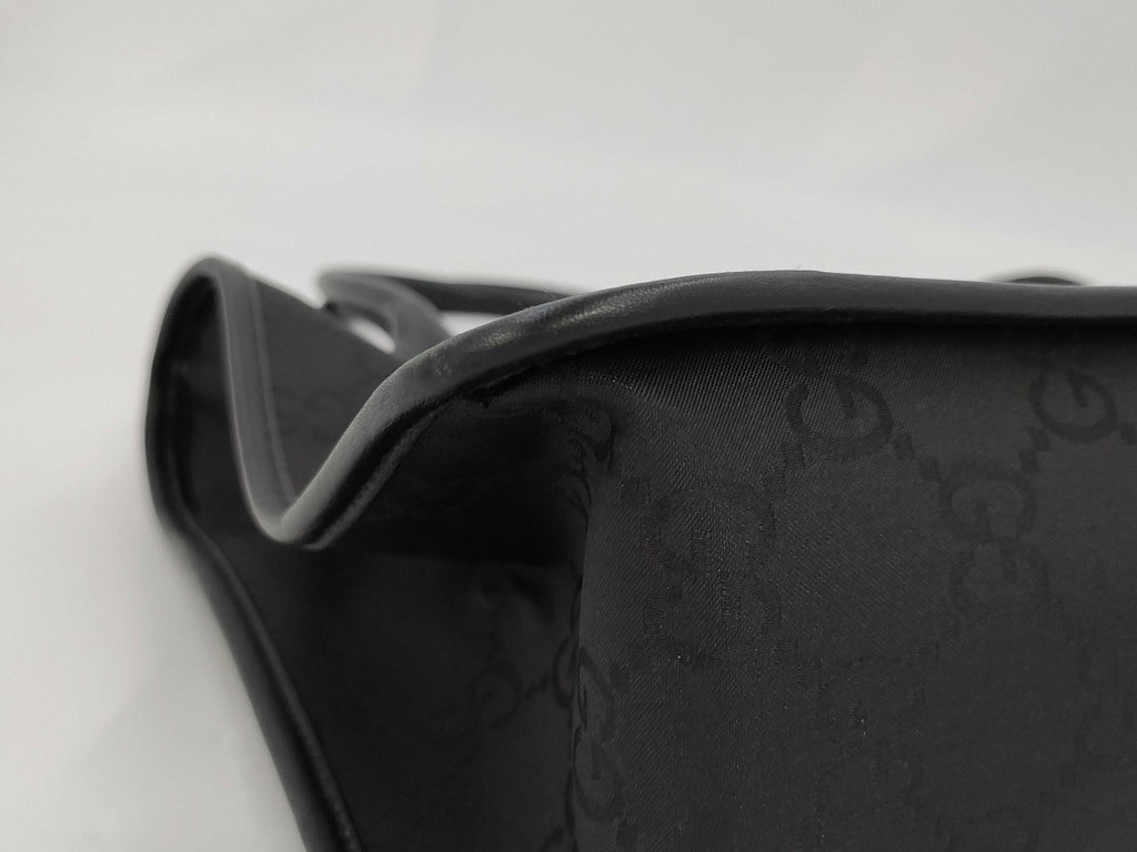 Gucci GG Nylon & Leather Tote Bag