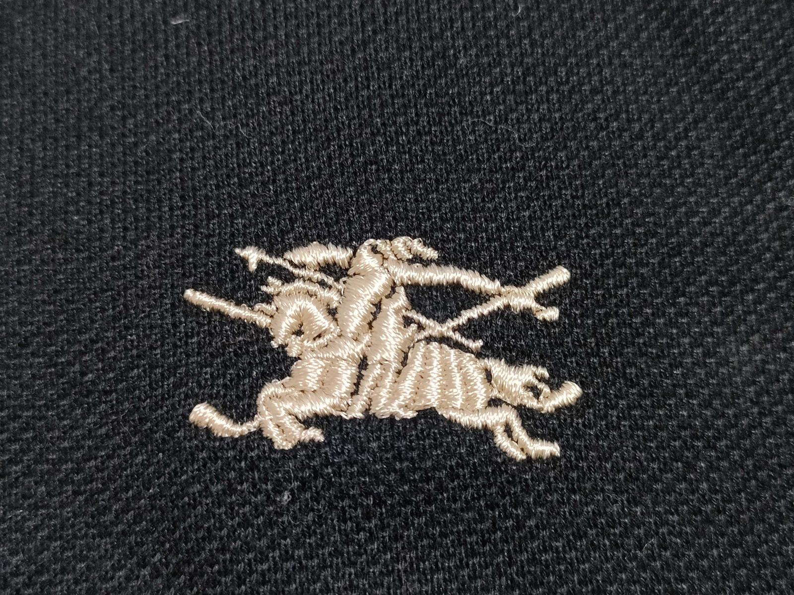Burberry Golf Long Sleeve Black Polo