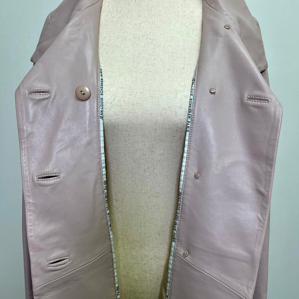 Jean-Louis Scherrer Pink Lamb Leather Jacket