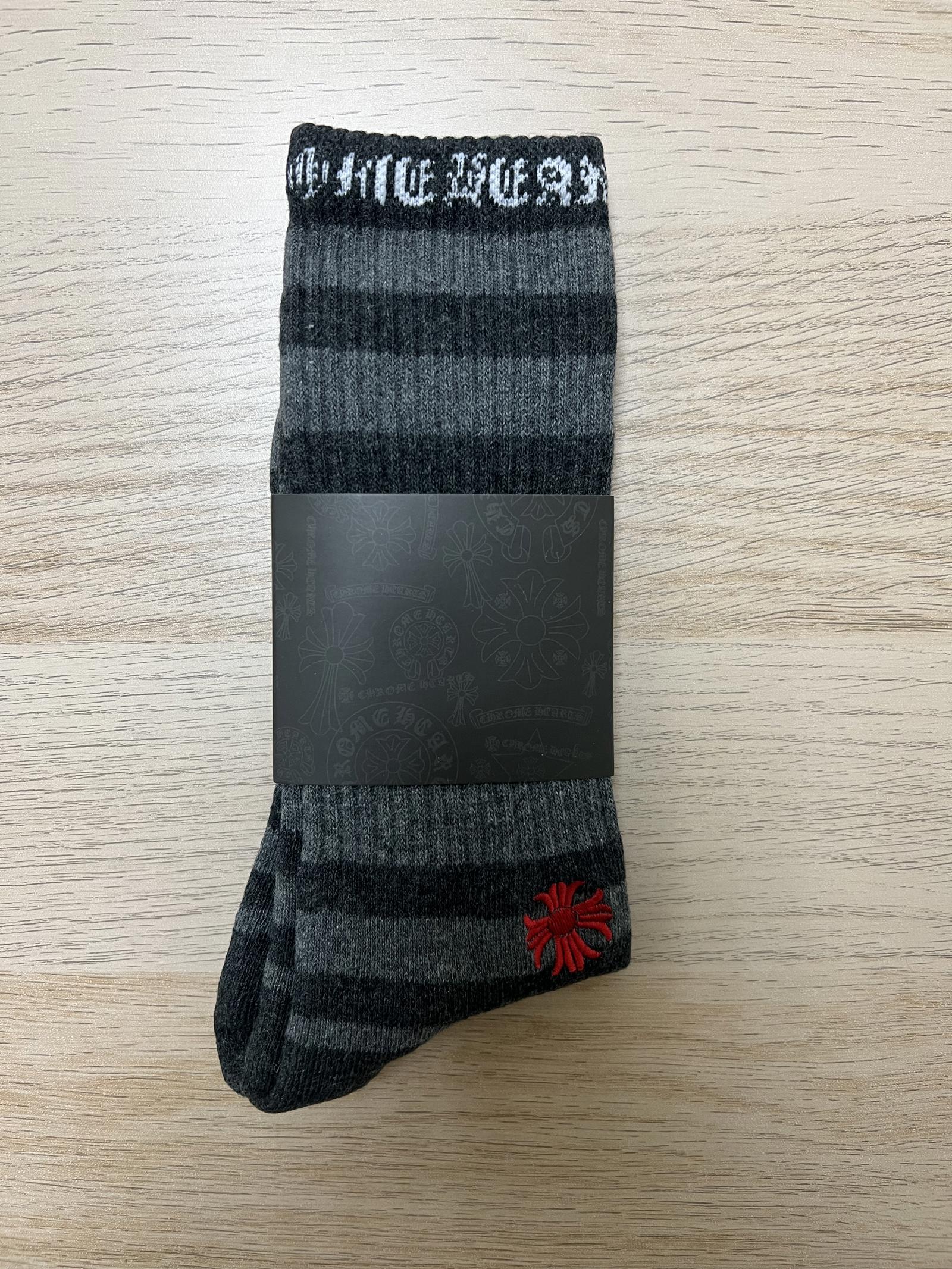 Chrome Hearts Grey Socks