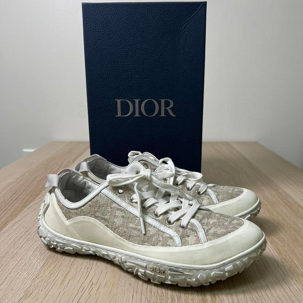 Christian Dior Men's White and Cream Trainer