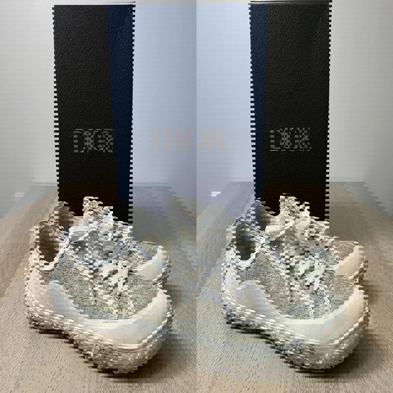 Christian Dior Men's White and Cream Trainer