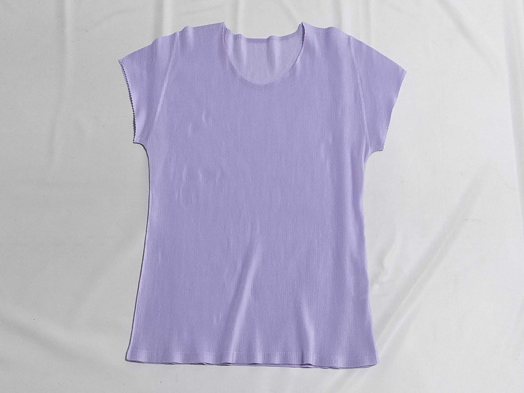 Pleats Please Issey Miyake Purple Top