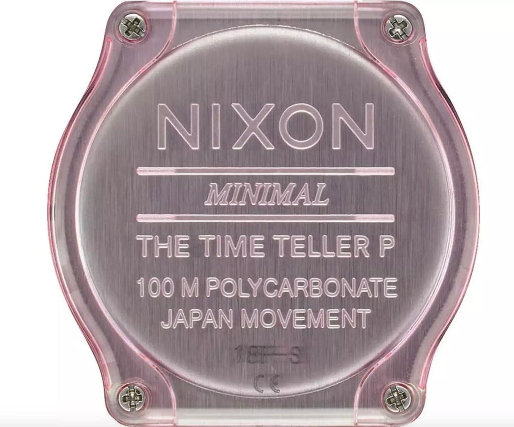 Nixon Time Teller Pink Silicone Watch