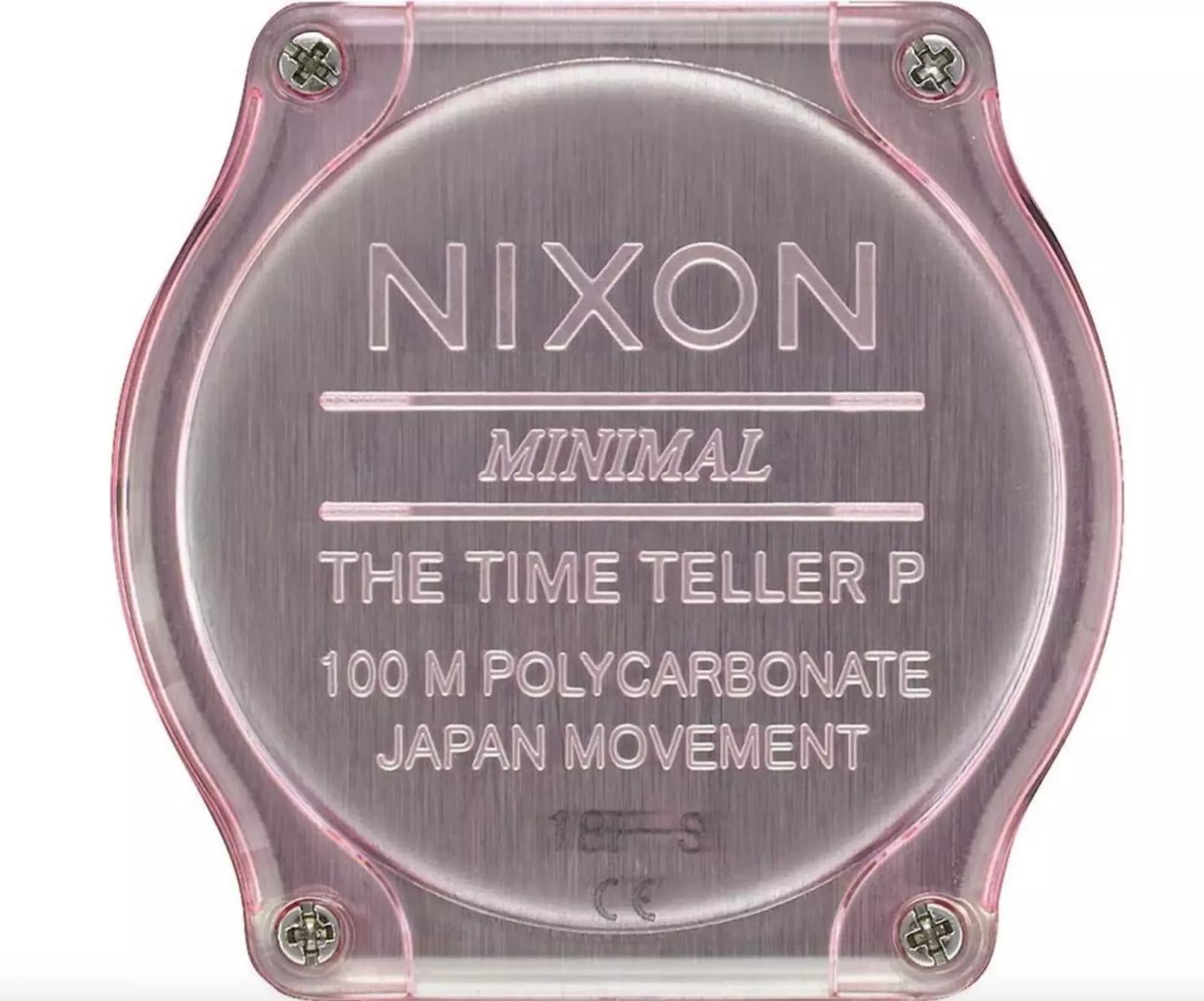 Nixon Time Teller Pink Silicone Watch
