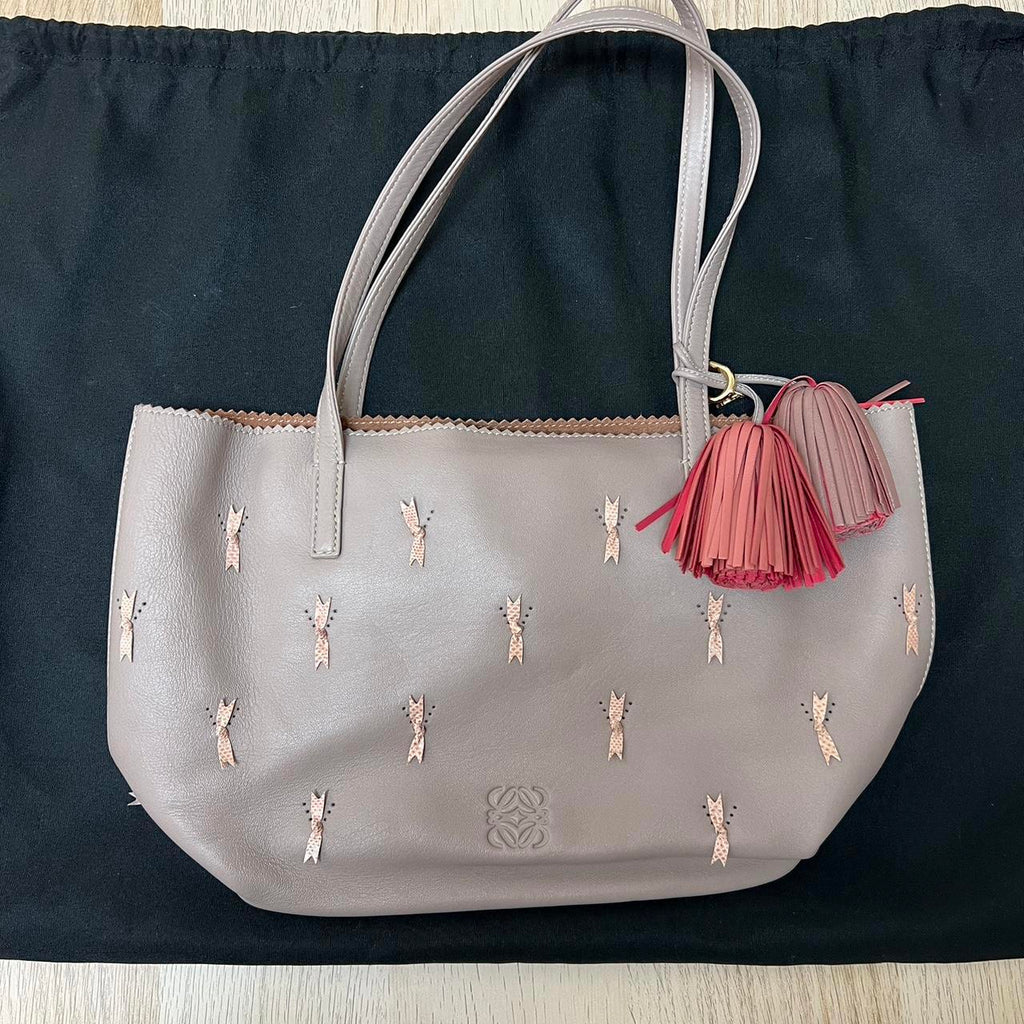 Loewe Anagram Tassel Leather Bag