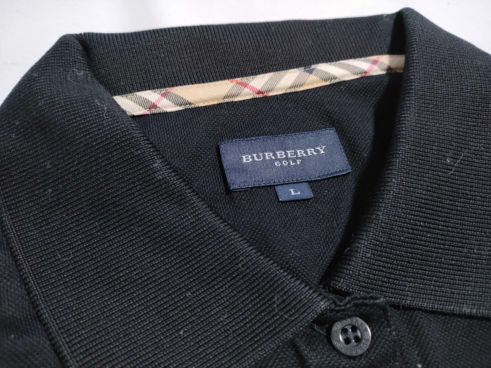 Burberry Golf Long Sleeve Black Polo