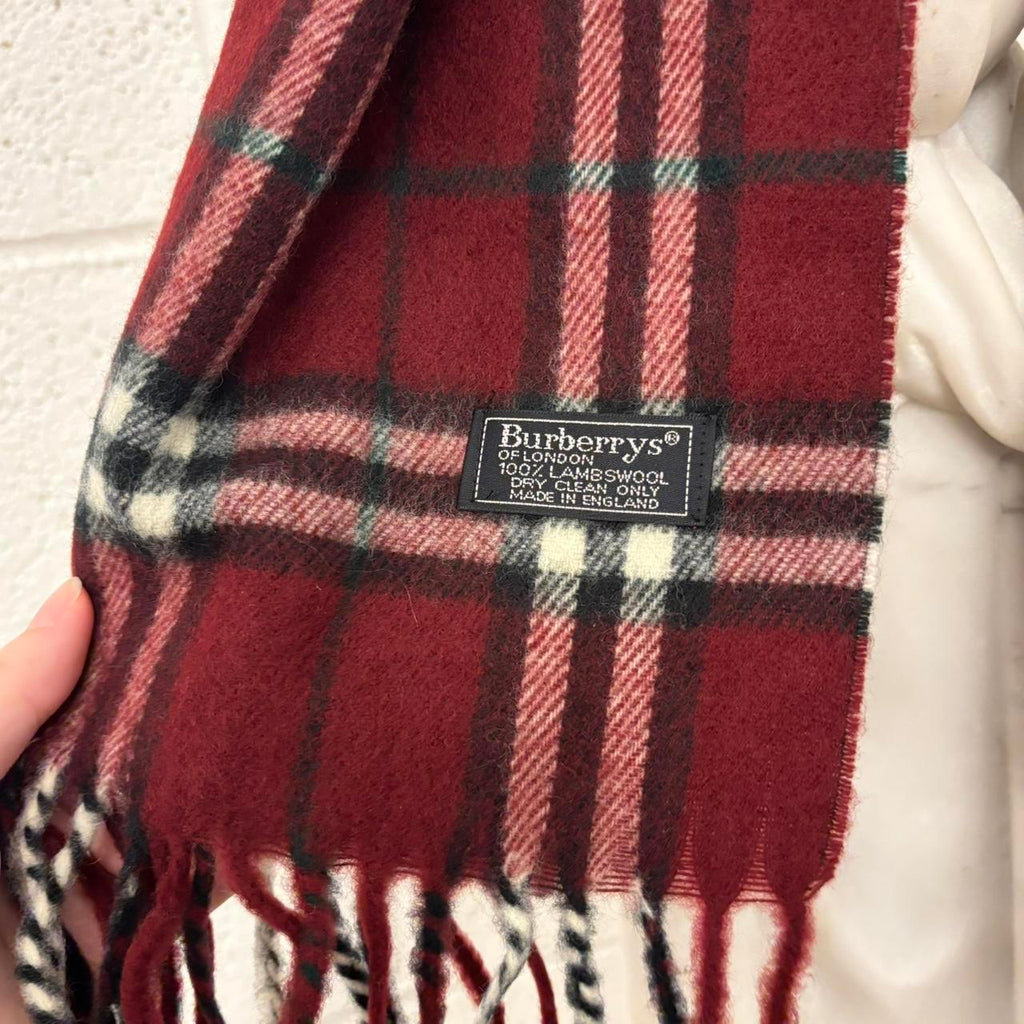 Burberry 100% Lambswool Nova Check Scarf