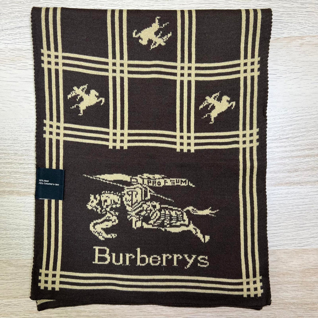 Vintage 1980's Burberry Cashmere Scarf