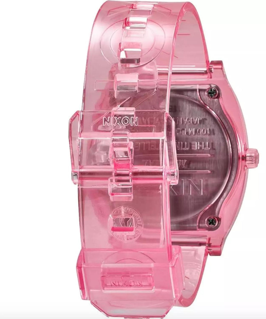 Nixon Time Teller Pink Silicone Watch