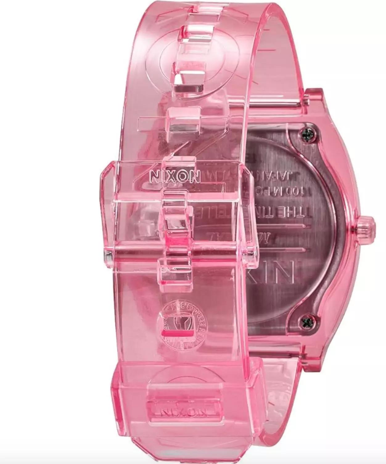 Nixon Time Teller Pink Silicone Watch