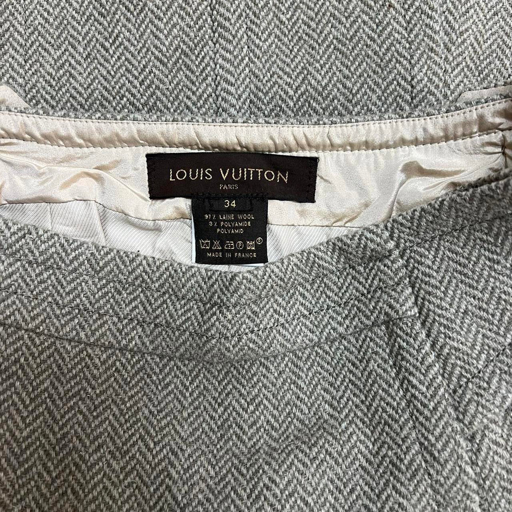 Louis Vuitton Women's Grey Skirt