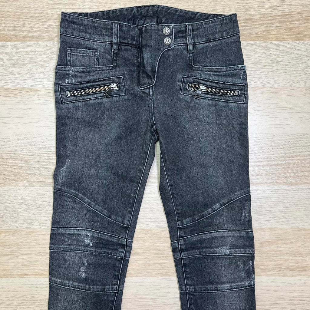 Balmain Moto Skinny Jeans