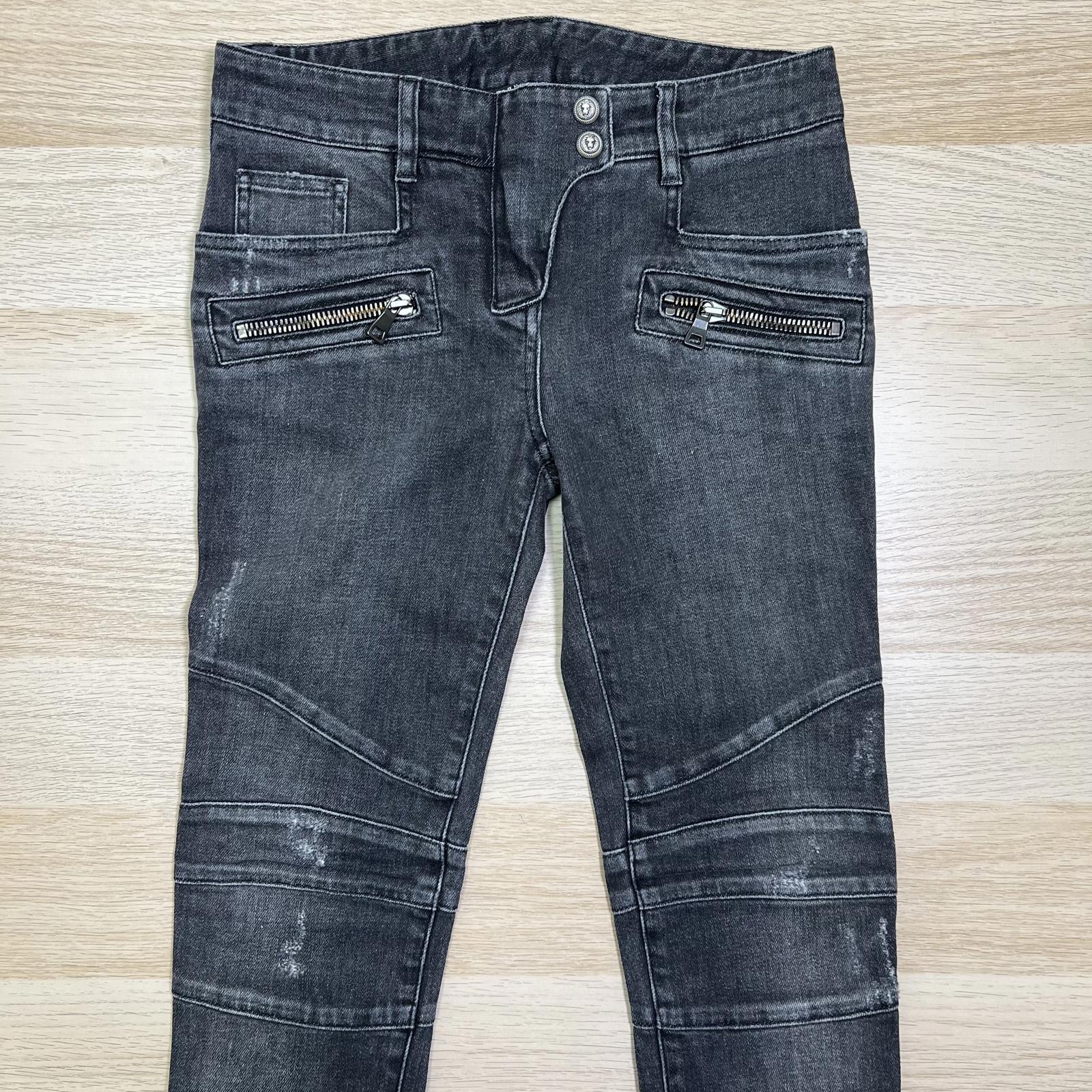 Balmain Moto Skinny Jeans