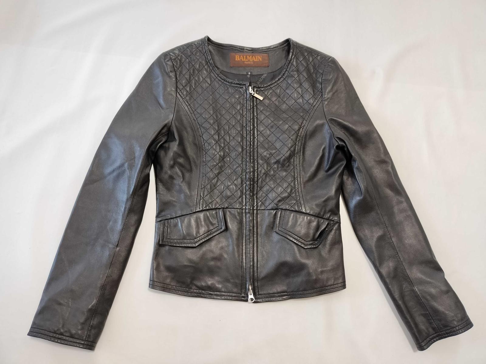 Balmain Quilted Leather Jacket