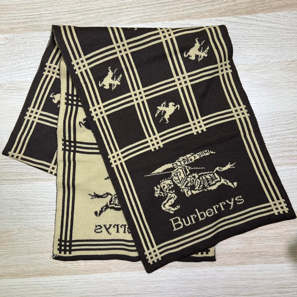 Vintage 1980's Burberry Cashmere Scarf
