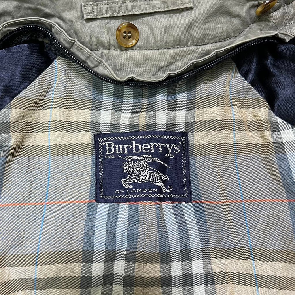 Vintage Burberrys Olive Green Trench Coat