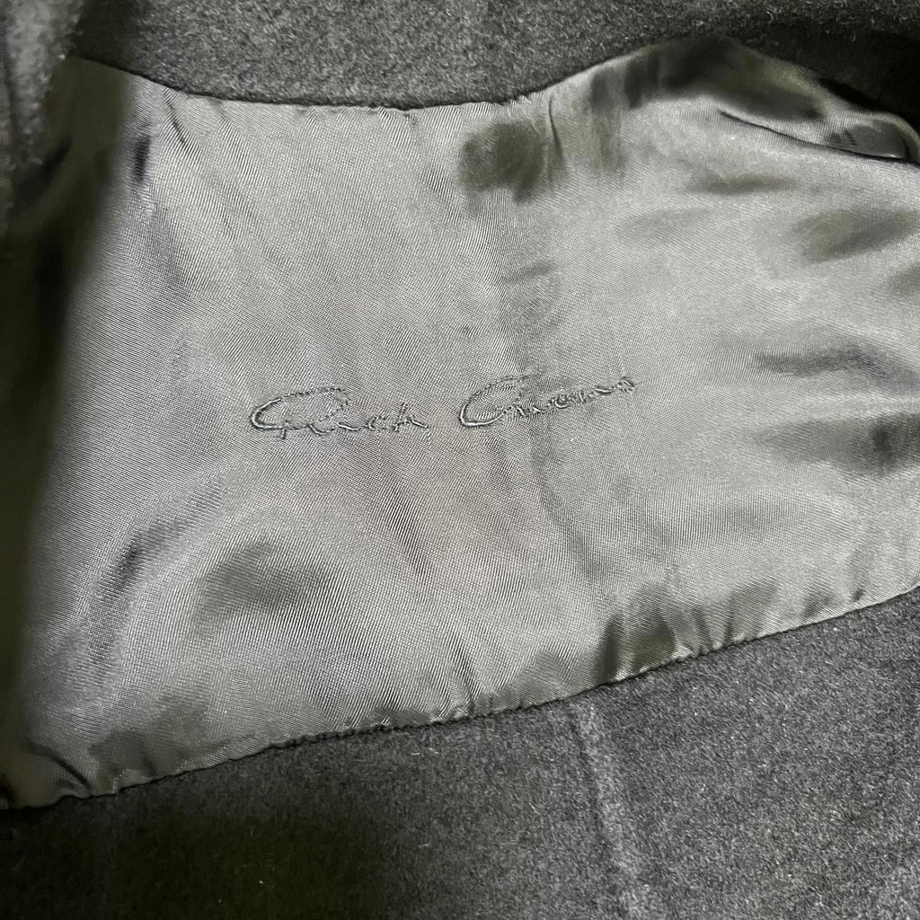 Rick Owens Leather and Cashmere Biker Jacket
