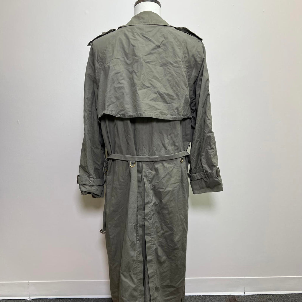 Vintage Burberrys Olive Green Trench Coat
