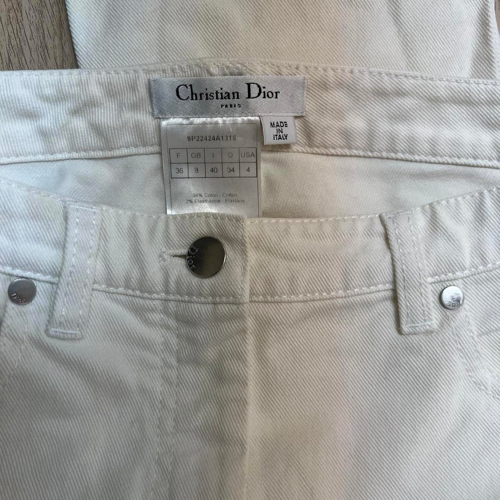 Christian Dior Women's White Jeans